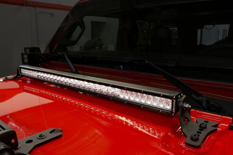Go Rhino 18-20 Jeep Wrangler JL/JLU/Gladiator JT Light Mount - 30in Single Row - View 5 | Dirty Garage