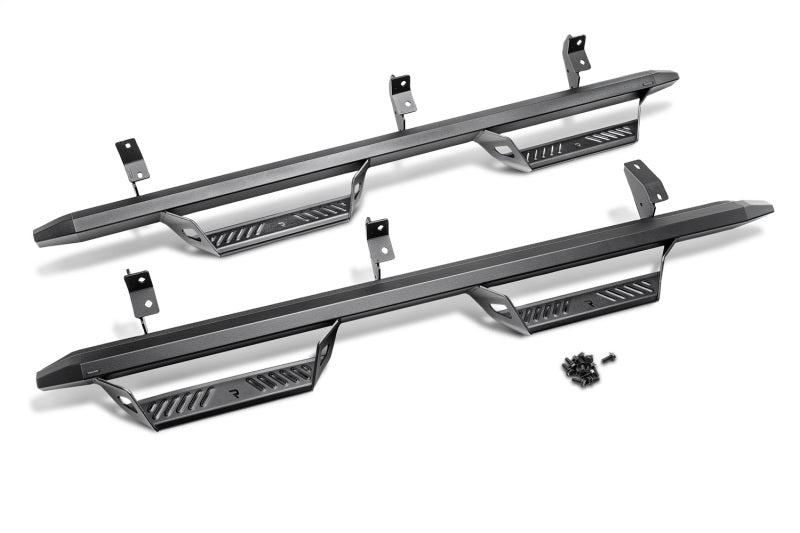 2018-2023 Wrangler JL 4-Door Black Predator Pro Series Step System | Dirty Garage