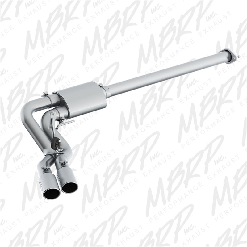 2015-2016 F-150 3" Cat Back Single Side Pre-Axle Dual Exit T409 - View 4 | Dirty Garage