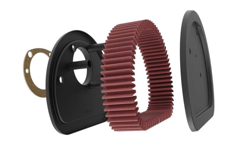 Universal Replacement Air Filter 1.625in H for Harley Davidson - View 9 | Dirty Garage