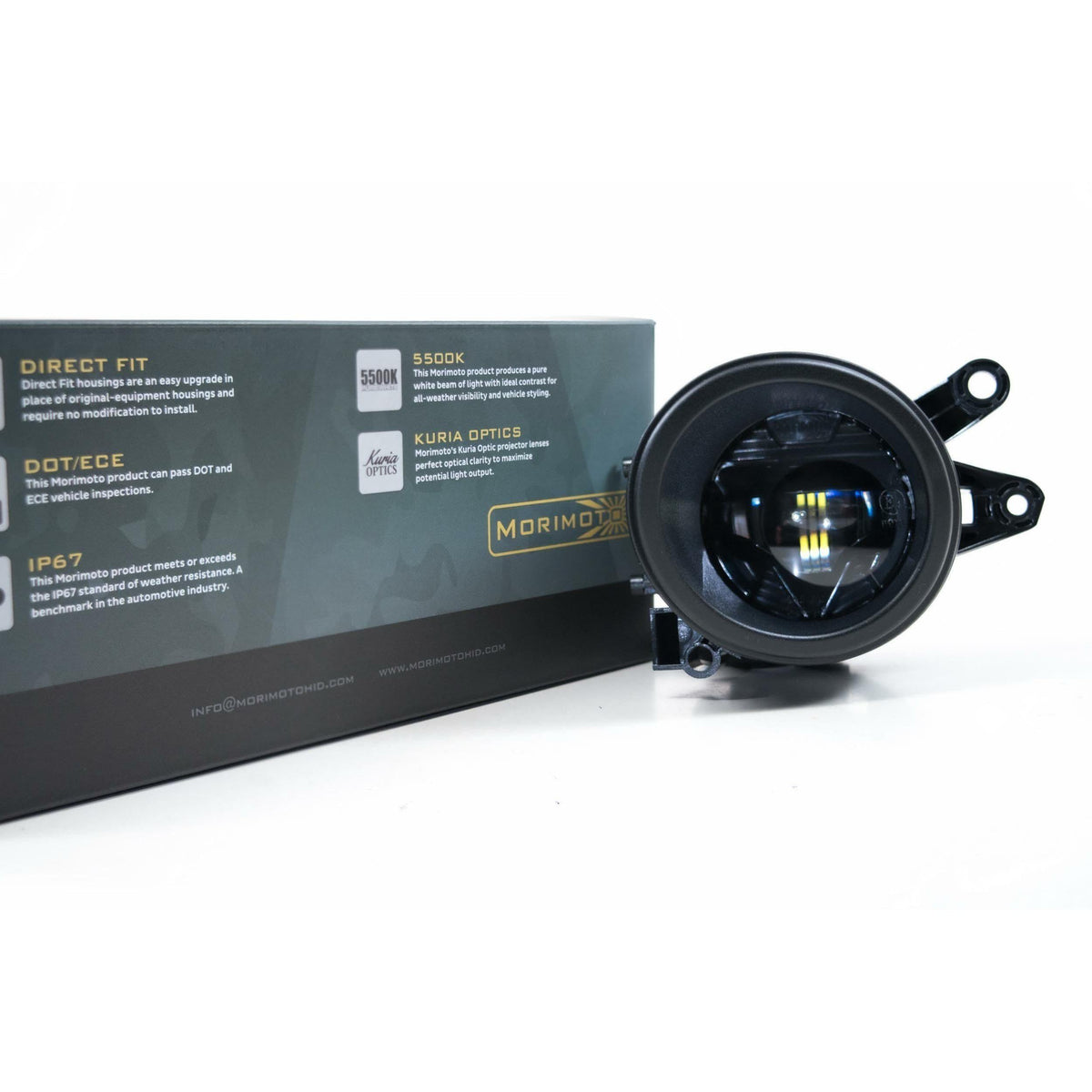 Audi B6 / B7 XB LED Black Fog lights - View 4 | Dirty Garage