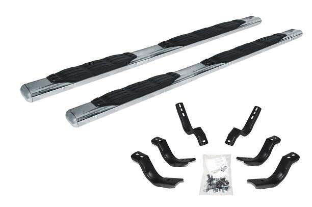 2009-2027 Ram 1500/Ram HD 4" 1000 Series Side Steps With Mounting Bracket Kit, Polished (104409987PS) | Dirty Garage
