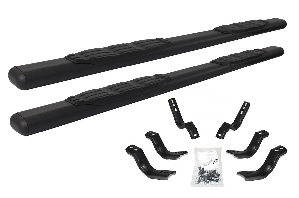 2017-2027 Superduty 5" 1000 Series Side Steps with Mounting Brackets Kit, Powder Coated (105415580T) | Dirty Garage
