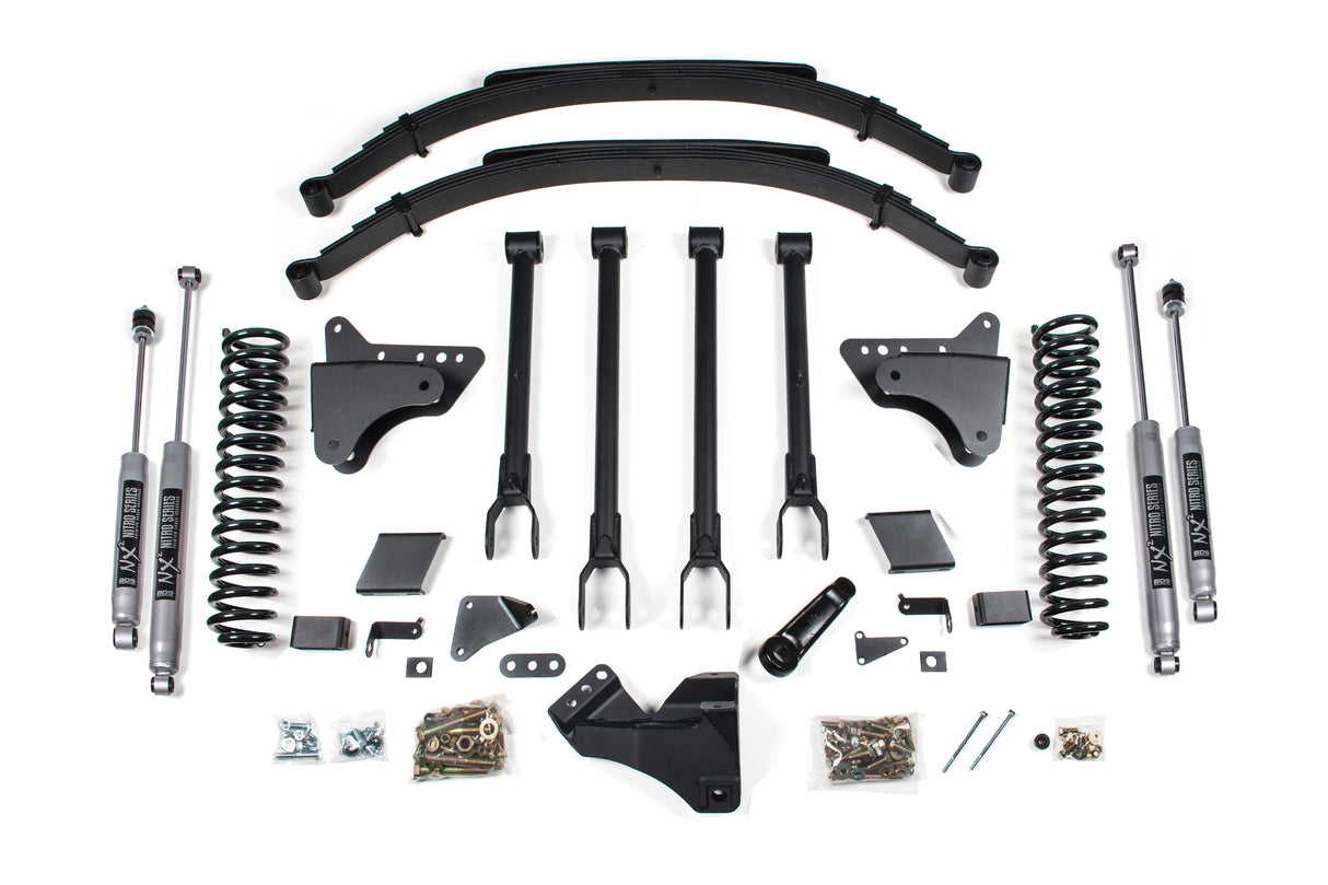 2011-2016 F-250/F-350 8" Lift 4-Link Gas Suspension | Dirty Garage