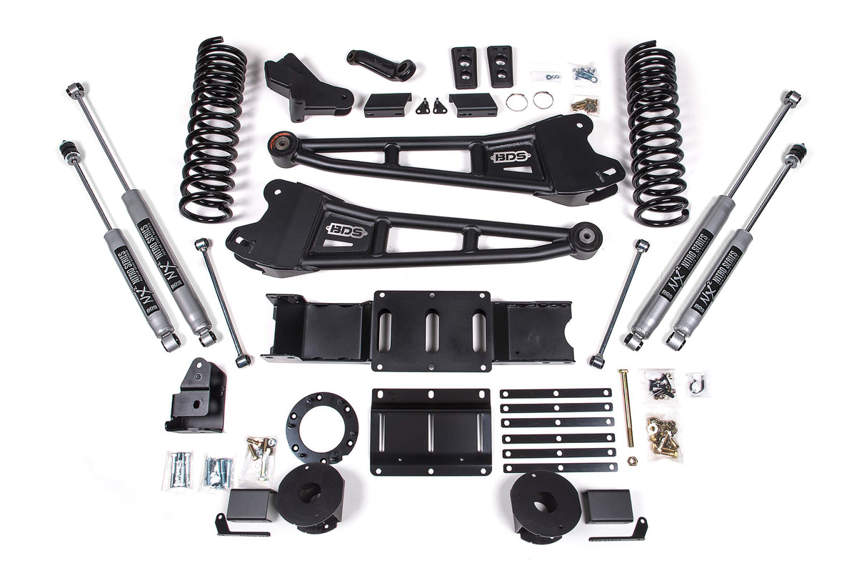 2019-2024 Ram 2500 4" Radius Arm Lift Gas Rear AirRide Fox Shocks | Dirty Garage