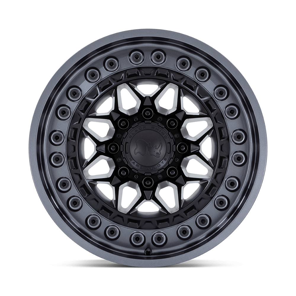 Black Rhino Alpha Matte Black w/ Gunmetal Lip Wheel | Dirty Garage