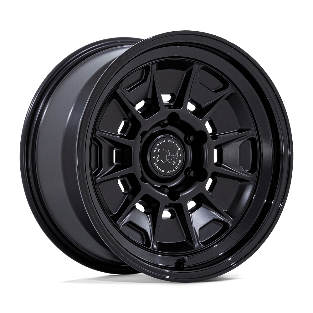 Black Rhino Mondo Matte Black w/ Gloss Black Lip Wheel (BR021) | Dirty Garage