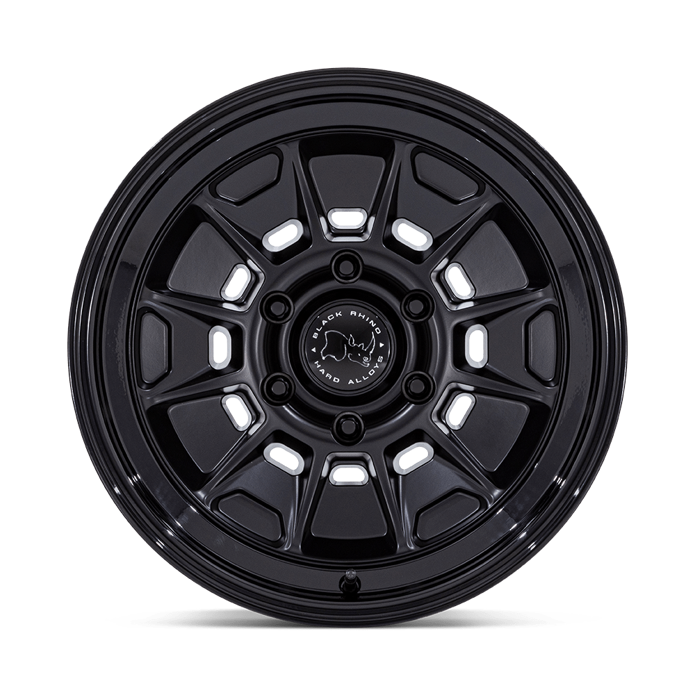 Black Rhino Mondo Matte Black w/ Gloss Black Lip Wheel (BR021) | Dirty Garage