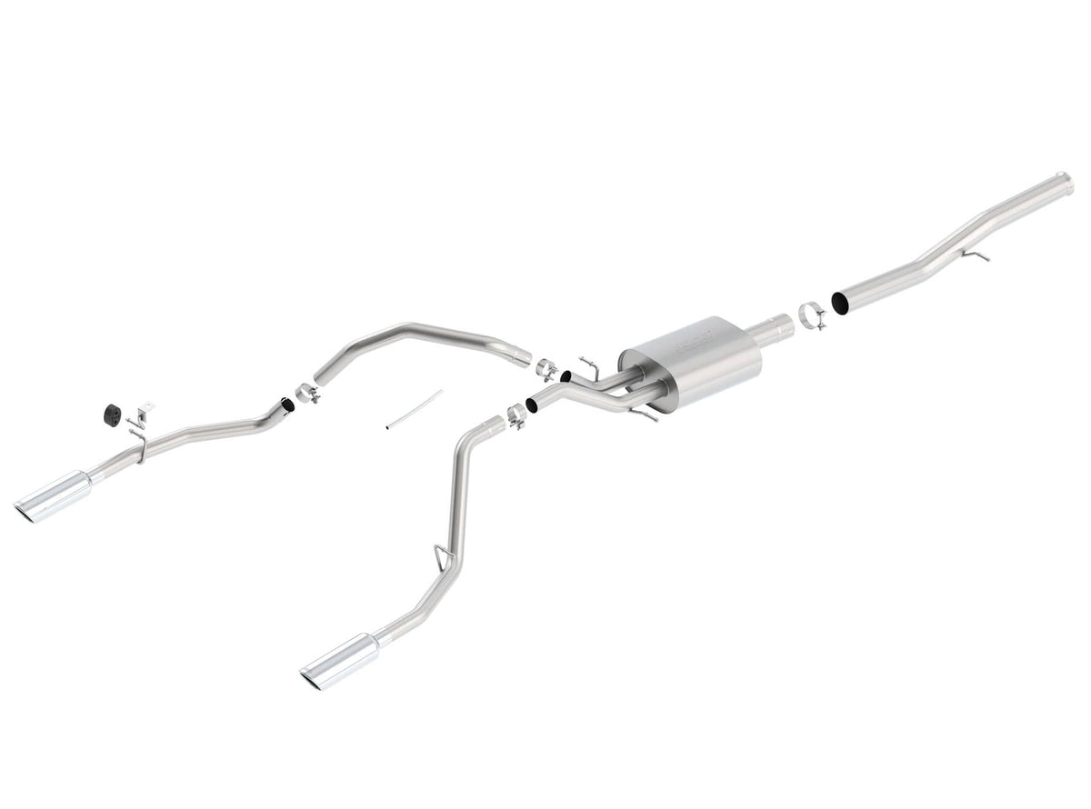 2014-2018 GM 1500 Cat-Back Exhaust S-Type w/ Chrome Tips | Dirty Garage