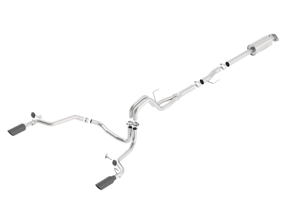 2015-2020 F-150 2.7/3.5/5.0L w/ Black Tip Cat-Back Exhaust ATAK | Dirty Garage