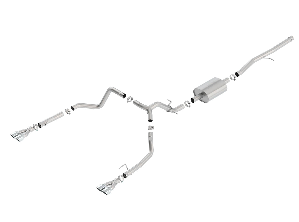 2019-2025 GM 1500 5.3L Extended/Crew Cab S-Type Dual Exhaust w/ Stainless Tips | Dirty Garage
