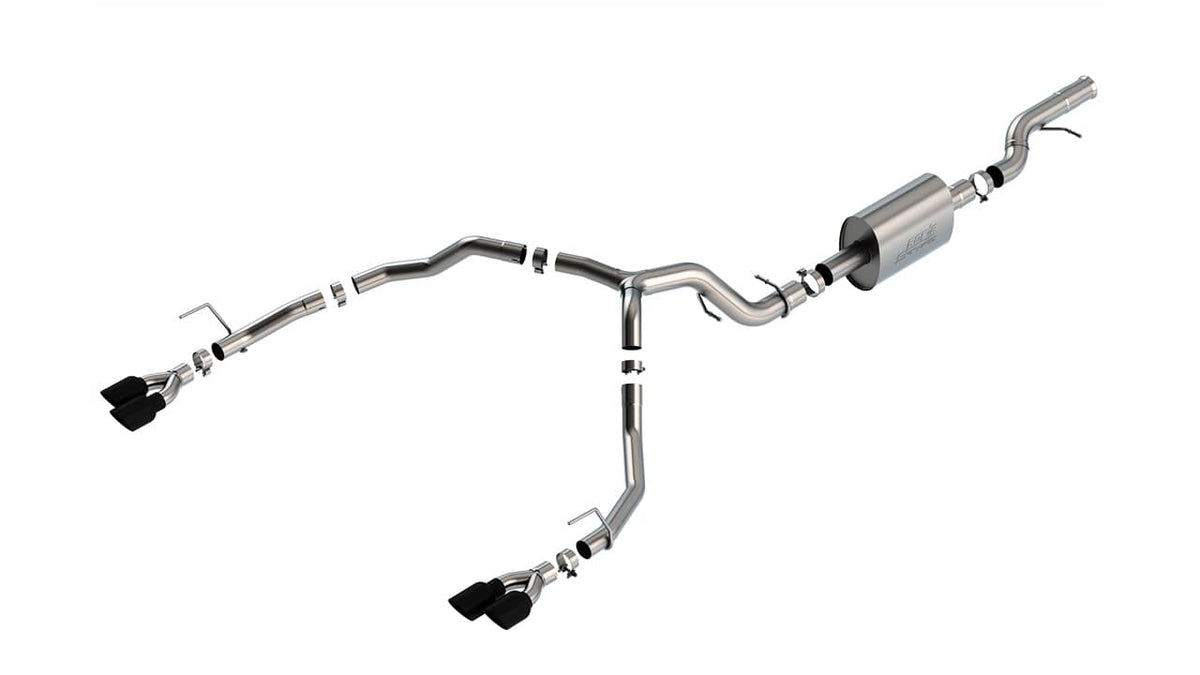 2021-2026 Tahoe 6.2L Cat-Back S-Type Dual Exhaust w/ Black Tips | Dirty Garage