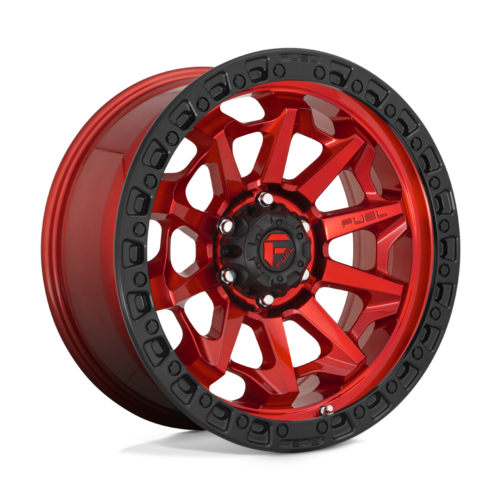 Fuel Covert Candy Red Black Bead Ring Wheel (D695) | Dirty Garage