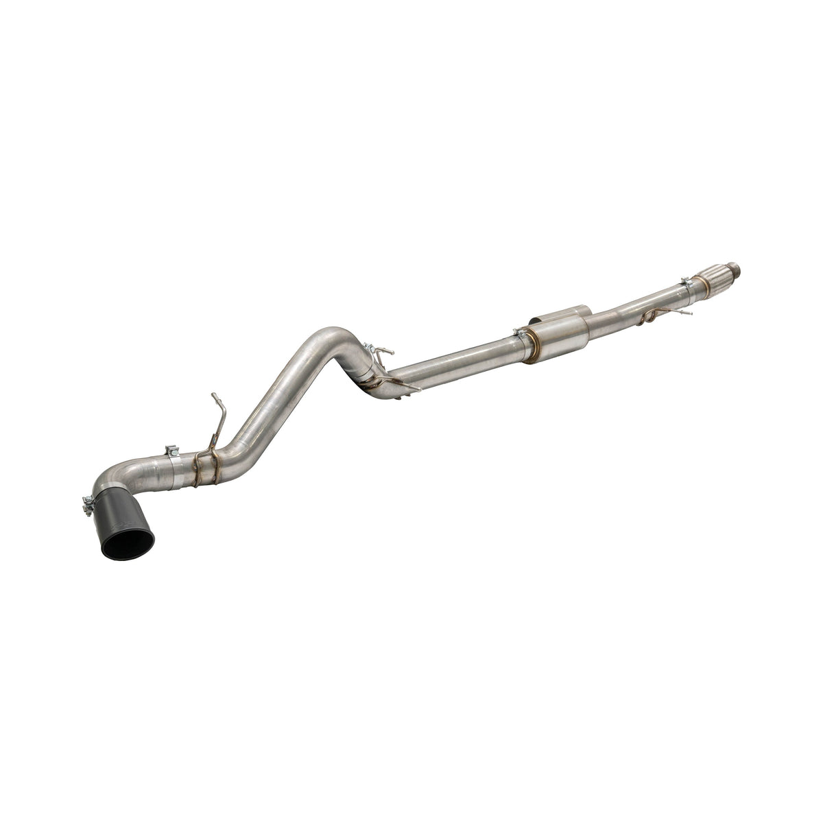 PPE 2019-2025 GM 1500 4.3L/5.3L Cat-Back Exhaust Single Exit Raw w/ Black Tips