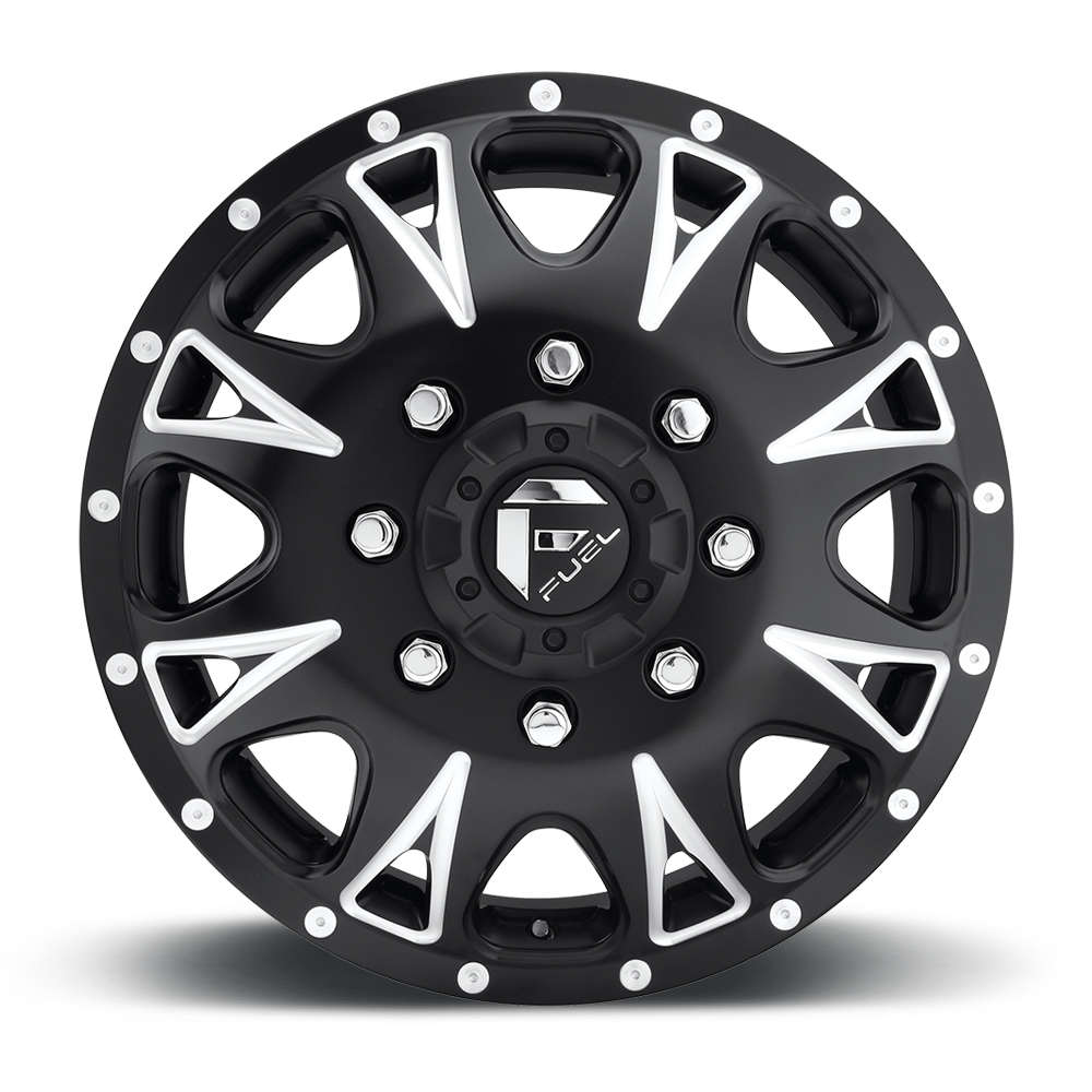 Fuel Throttle Matte Black Milled Wheel (D513) | Dirty Garage