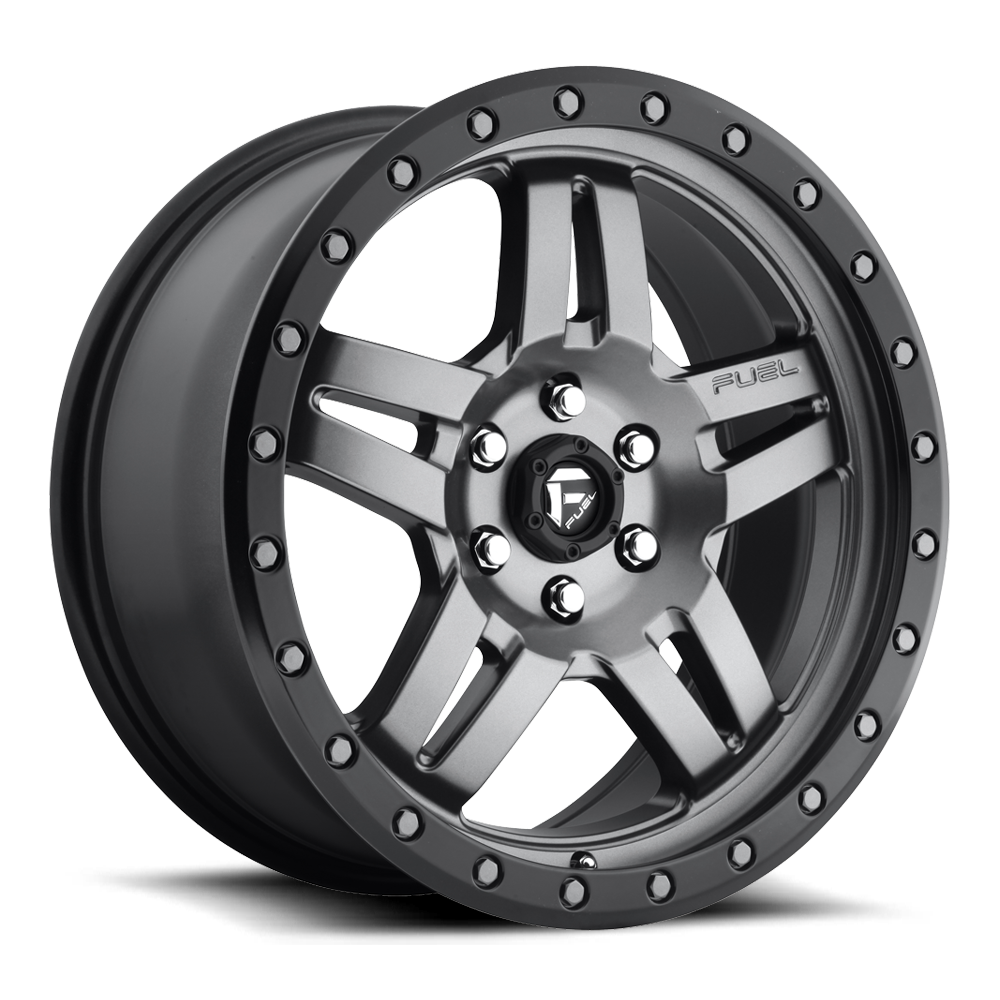 Fuel Anza Matte Gunmetal Black Bead Ring Wheel (D558) | Dirty Garage