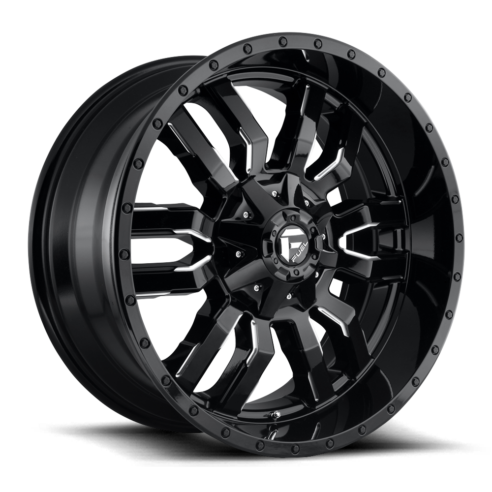 Fuel Sledge Gloss Black Milled Wheel (D595) | Dirty Garage
