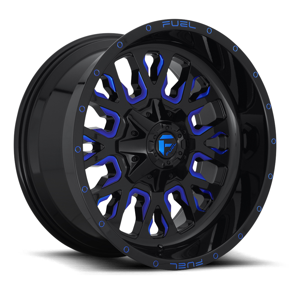 Fuel Stroke Gloss Black w/ Blue Tint Wheel (D645) | Dirty Garage