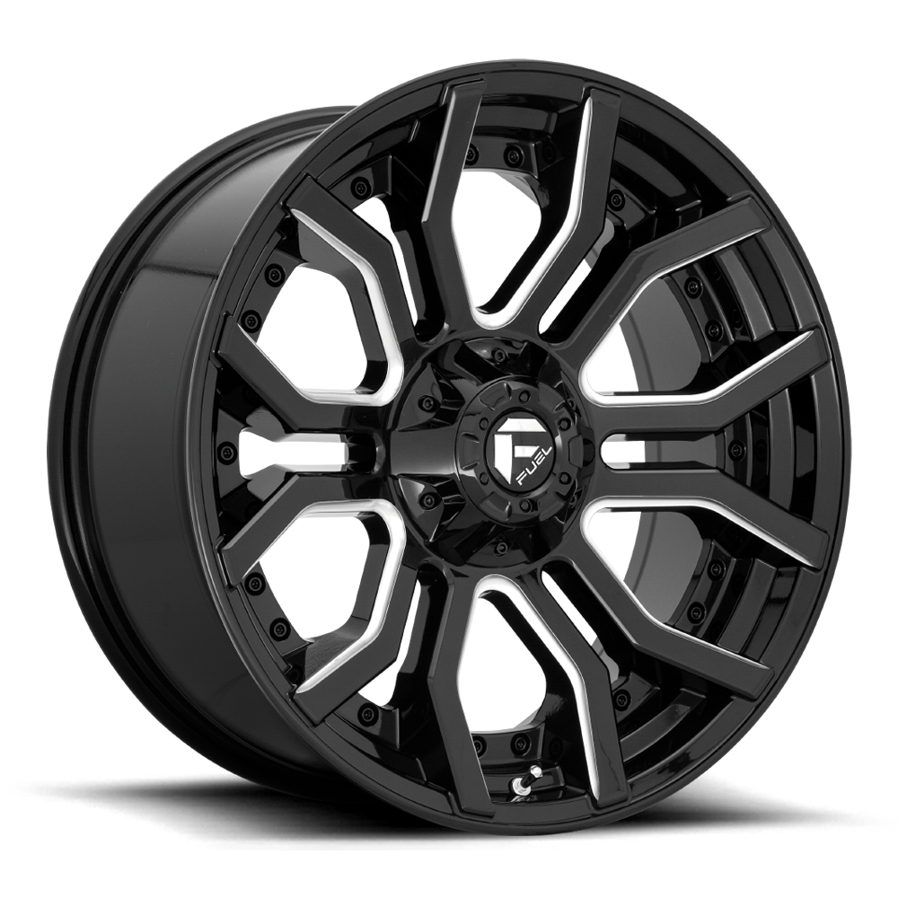 Fuel Rage Gloss Black Milled Wheel (D711) | Dirty Garage