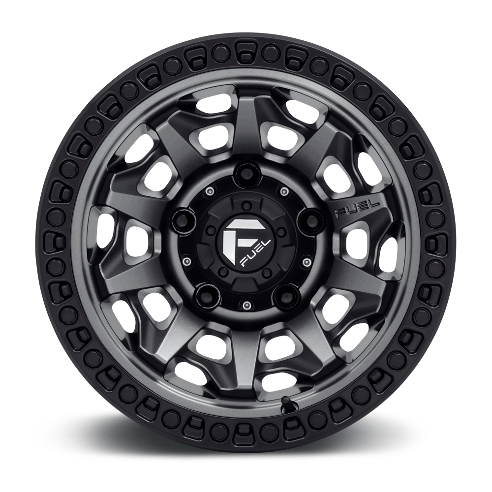 Fuel Covert Matte Gunmetal Black Bead Ring Wheel (D716) | Dirty Garage