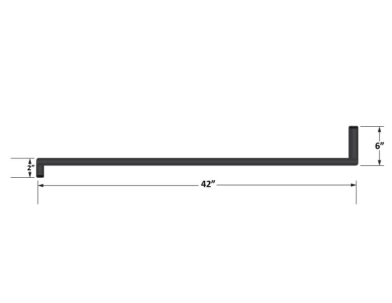 Universal Pre-Formed 5/8 Inch Coolant Hose with 90 Degree Ends (FPE-34574-A)