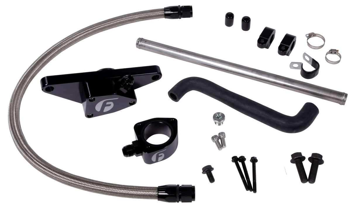 2003-2005 Ram HD Coolant Bypass Kit 003-05 Auto Trans with Stainless Steel Braided Line (FPE-CLNTBYPS-CUMMINS-0305-SS)