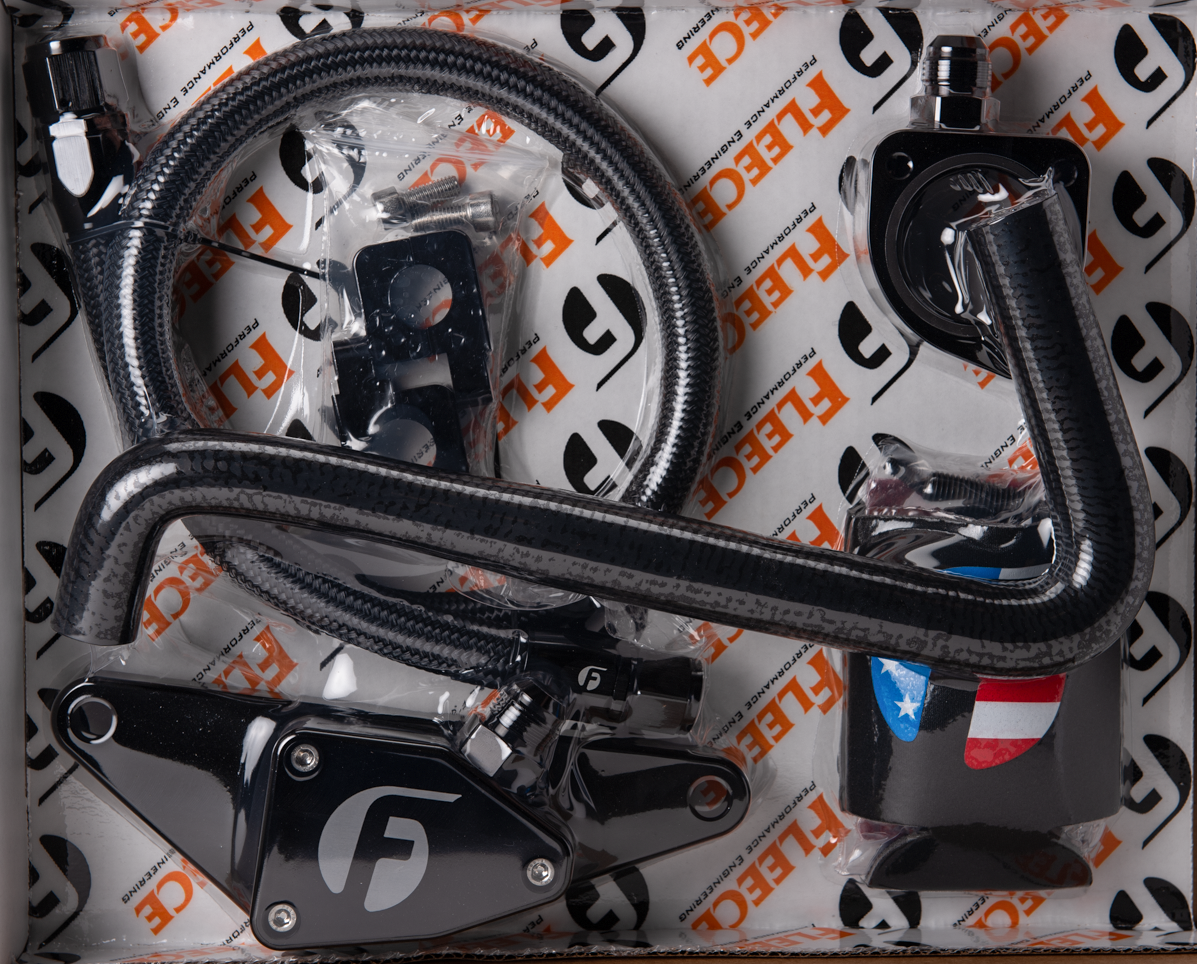 2006-2007 Ram HD Coolant Bypass Kit Auto Trans with Stainless Steel Braided Line (FPE-CLNTBYPS-CUMMINS-0607-SS)