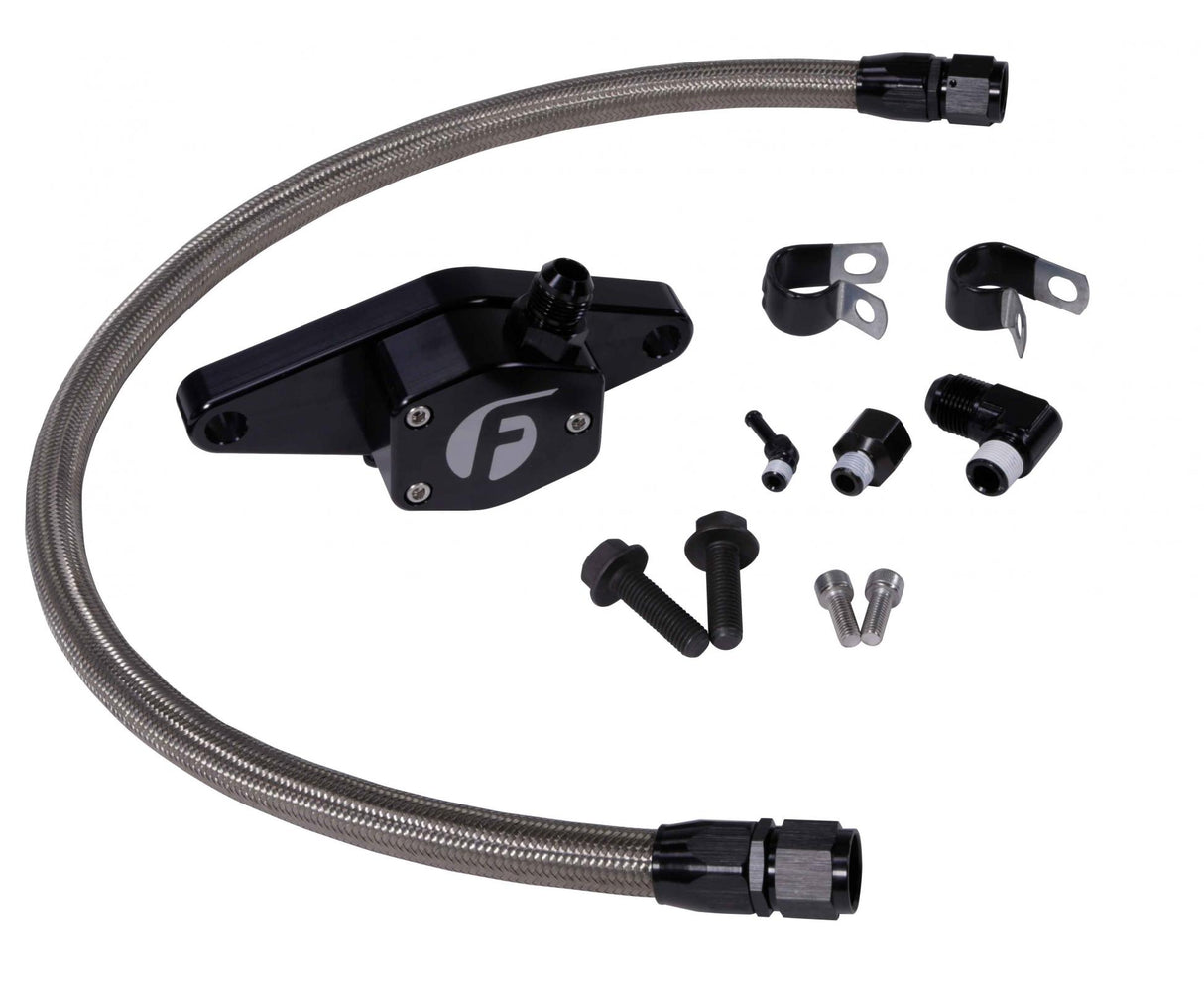 1994-1998 Ram HD Coolant Bypass Kit 12V with Stainless Steel Braided Line (FPE-CLNTBYPS-CUMMINS-12V-SS)