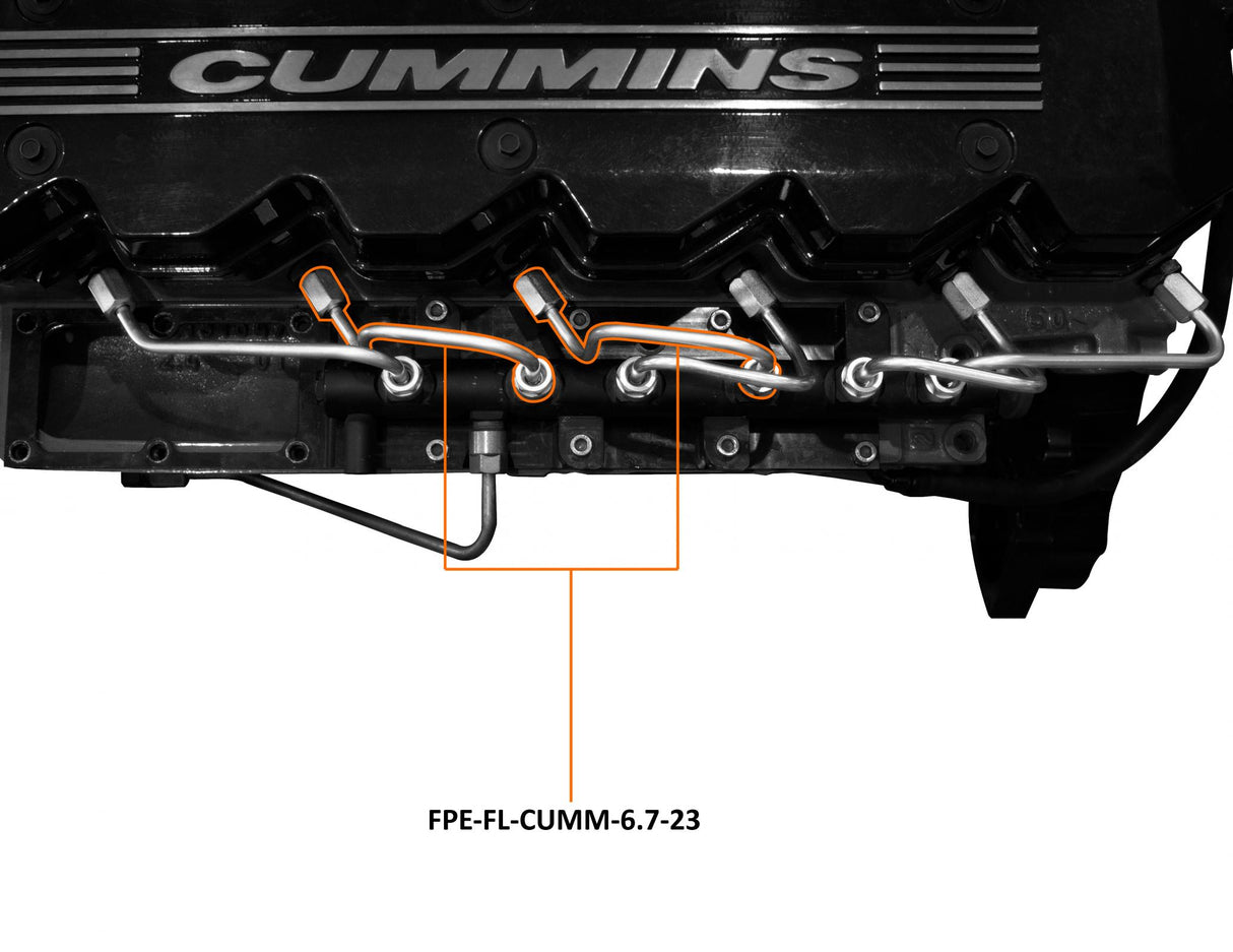 2007-2018 Ram HD 07.5-18 6.7L RAM Number 2 and Number 3 Injection Line (FPE-FL-CUMM-6.7-23)