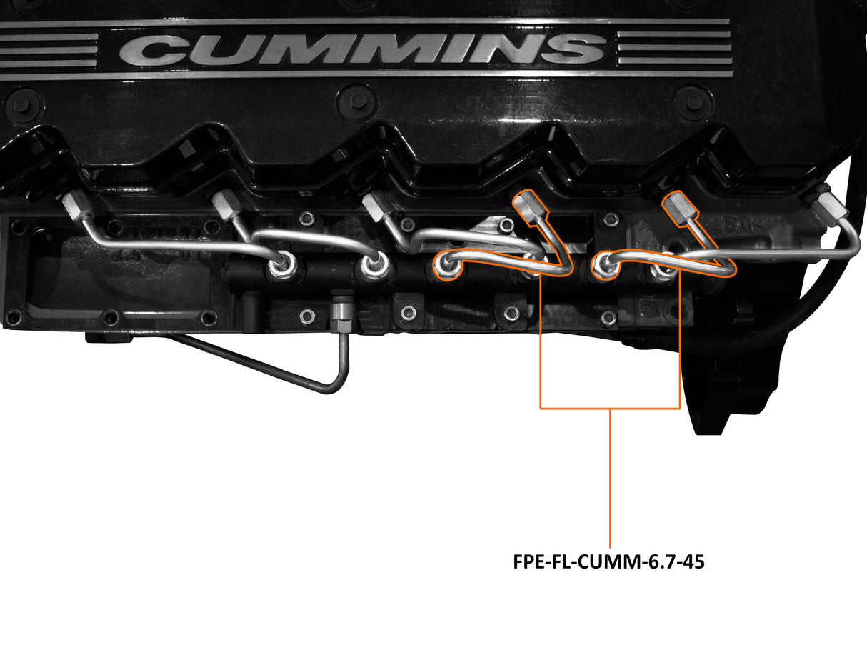 2007-2018 Ram HD 07.5-18 6.7L RAM Number 4 and Number 5 Injection Line (FPE-FL-CUMM-6.7-45)