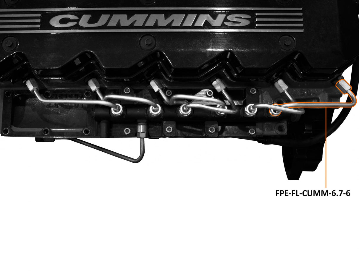 2007-2018 Ram HD 07.5-18 6.7L RAM Number 6 Injection Line (FPE-FL-CUMM-6.7-6)