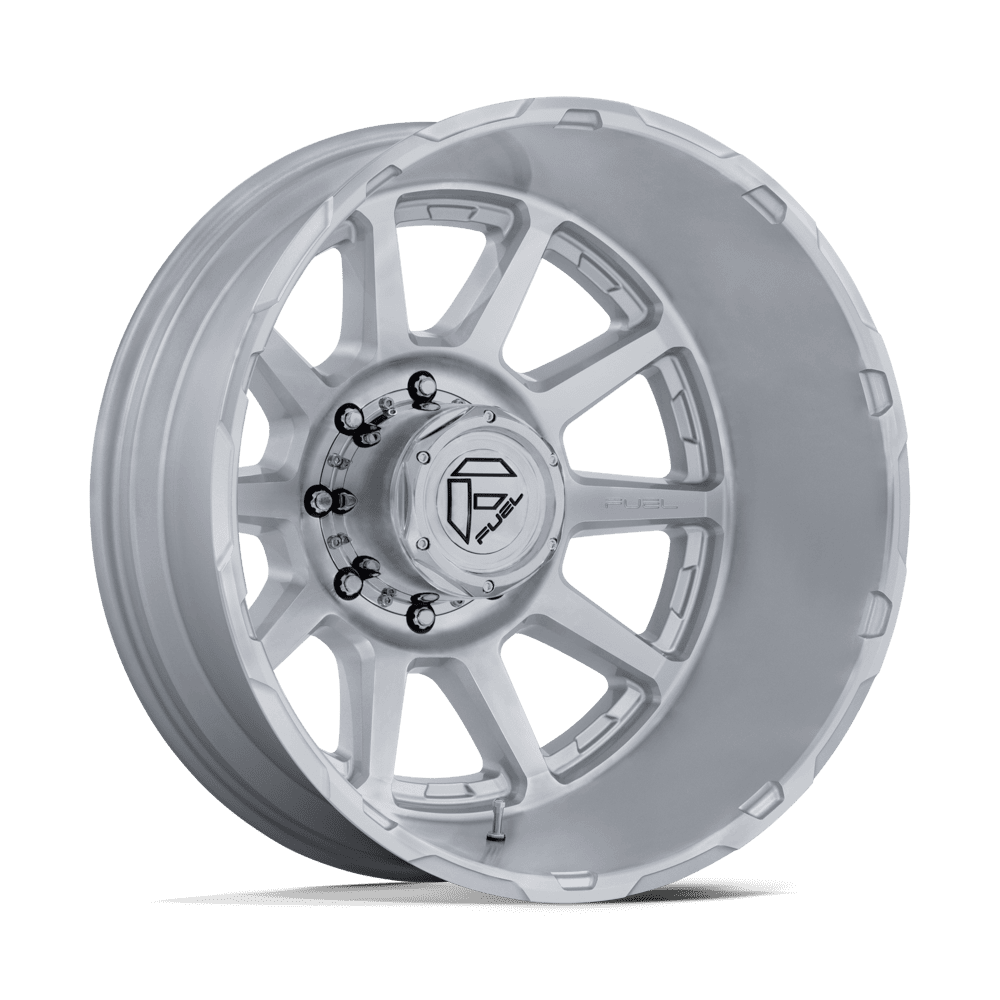 Fuel Circuit Dually Gloss Silver w/ Machined Face Wheel (D912) | Dirty Garage