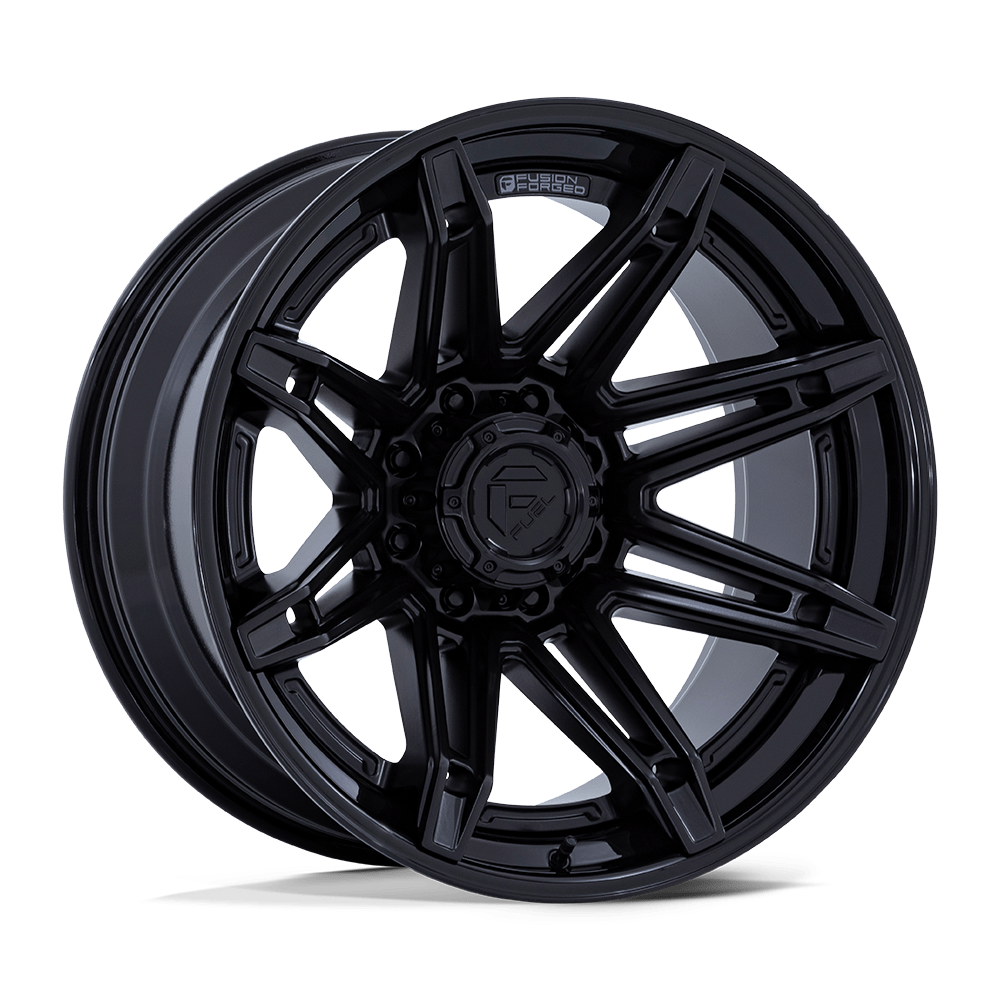 Fuel Brawl Matte Black w/ Gloss Black Lip Wheel (FC401) | Dirty Garage