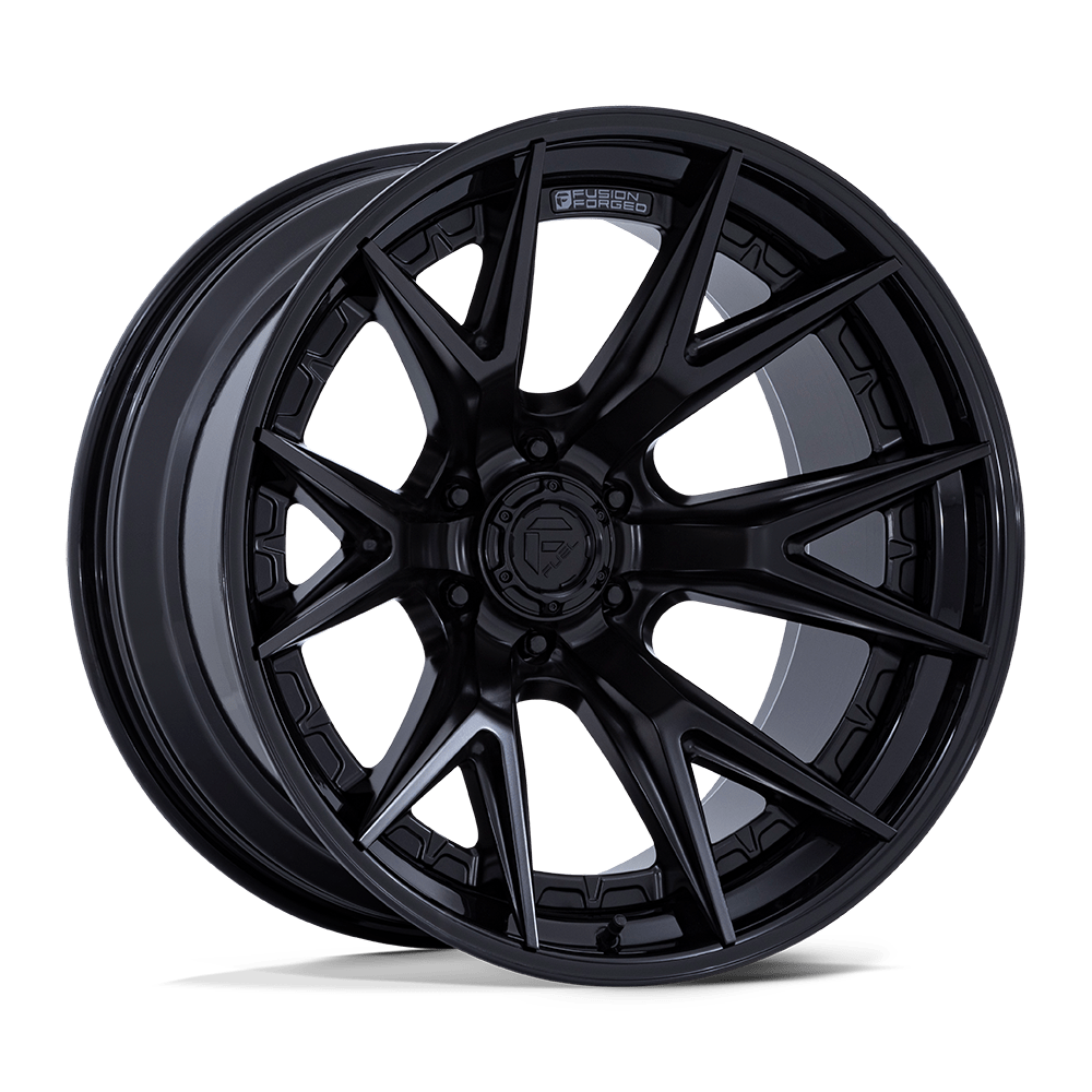 Fuel Catalyst Matte Black w/ Gloss Black Lip Wheel (FC402) | Dirty Garage