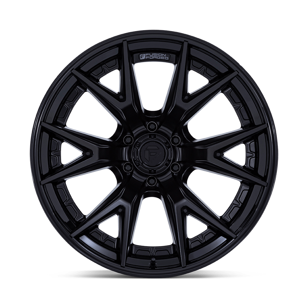 Fuel Catalyst Matte Black w/ Gloss Black Lip Wheel (FC402) | Dirty Garage