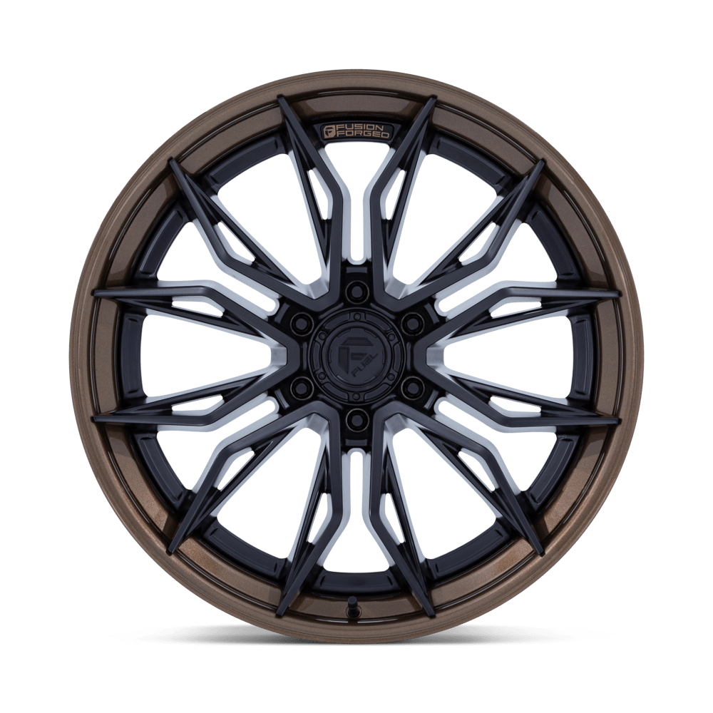 Fuel Mutiny Matte Black w/ Gloss Bronze Lip Wheel (FC404) | Dirty Garage