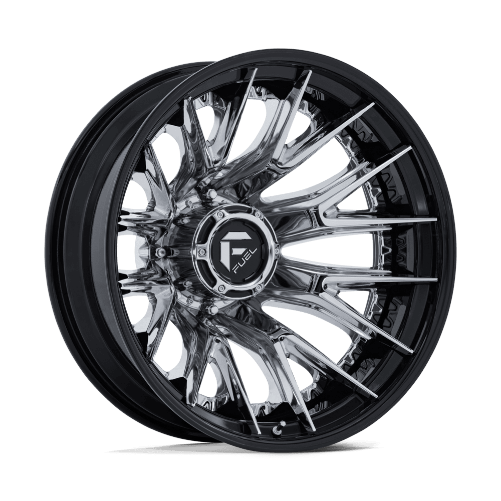 Fuel Catalyst Dually Chrome w/ Gloss Black Lip Wheel (D407) | Dirty Garage