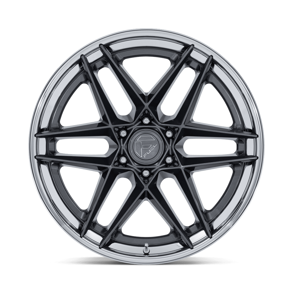 Fuel Flight Gloss Gunmetal w/ Chrome Lip Wheel (FC408) | Dirty Garage