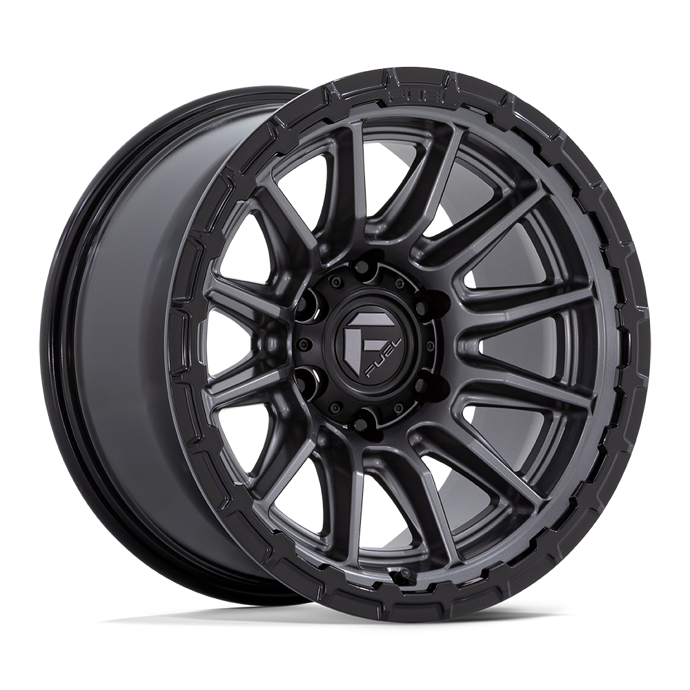Fuel Piston Matte Gunmetal w/ Gloss Black Lip Wheel (FC866) | Dirty Garage