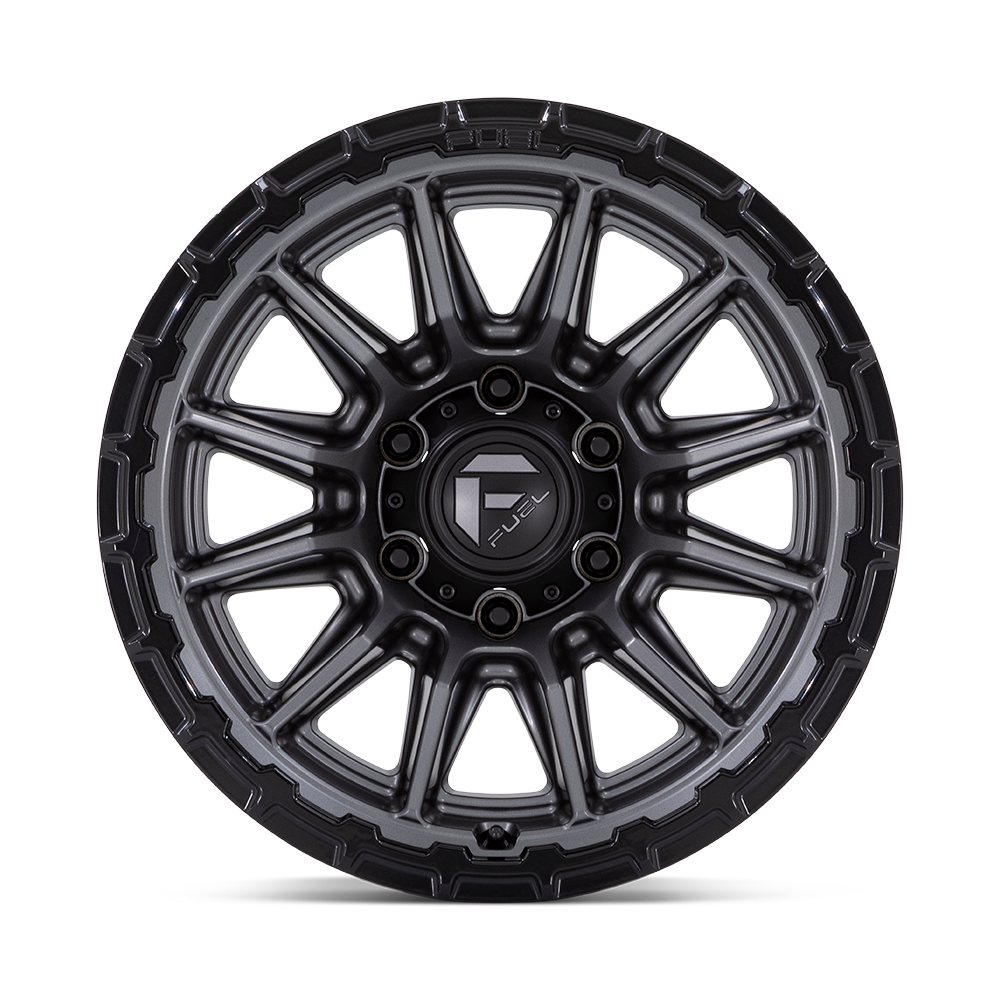 Fuel Piston Matte Gunmetal w/ Gloss Black Lip Wheel (FC866) | Dirty Garage