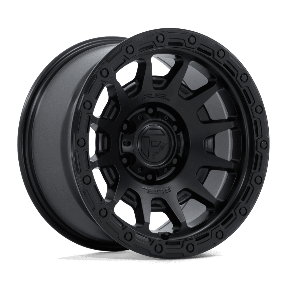 Fuel Fortress Matte Black w/ Gloss Black Lip Wheel (FC884) | Dirty Garage