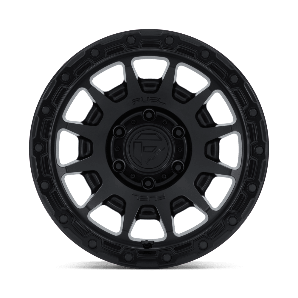 Fuel Fortress Matte Black w/ Gloss Black Lip Wheel (FC884) | Dirty Garage