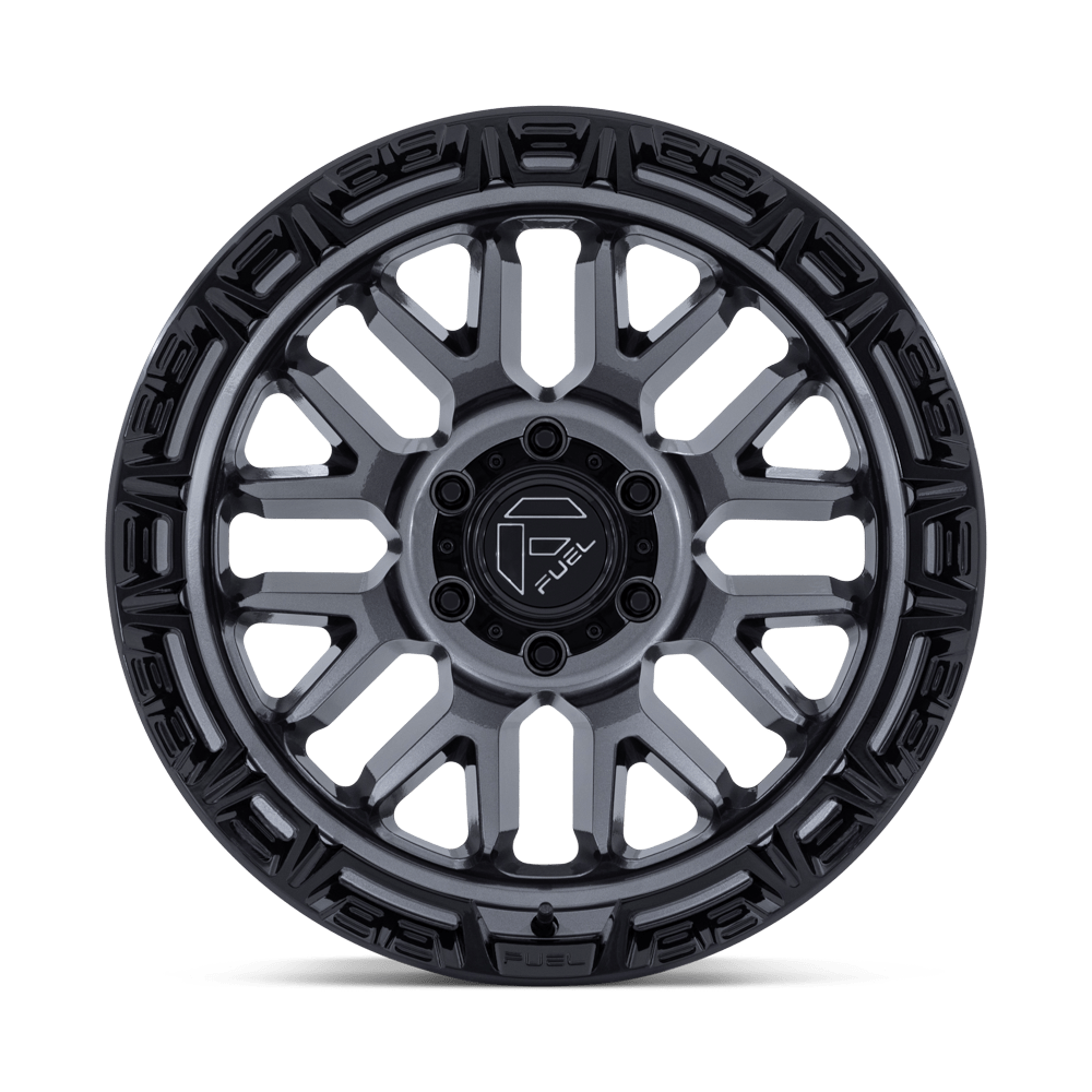 Fuel Rail Gloss Gunmetal w/ Gloss Black Lip Wheel (FC890) | Dirty Garage