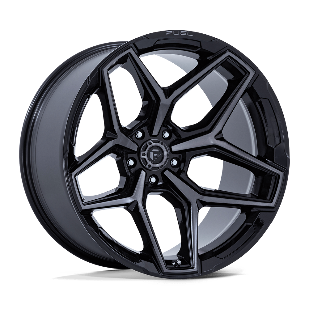Fuel Flux Gloss Black Brushed Face w/ Gray Tint Wheel | Dirty Garage