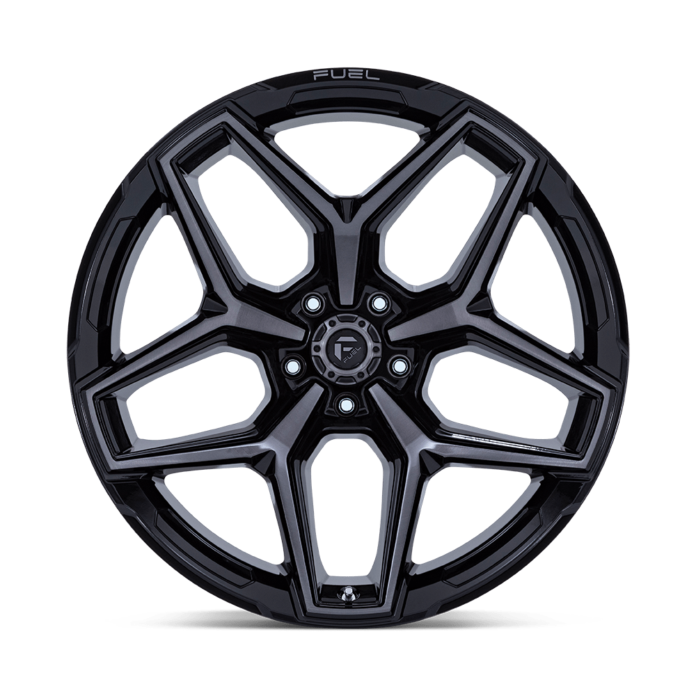 Fuel Flux Gloss Black Brushed Face w/ Gray Tint Wheel | Dirty Garage