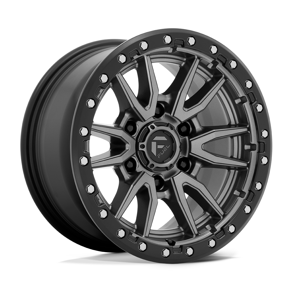 Fuel Rebel Matte Gunmetal Black Bead Ring Wheel (D680) | Dirty Garage