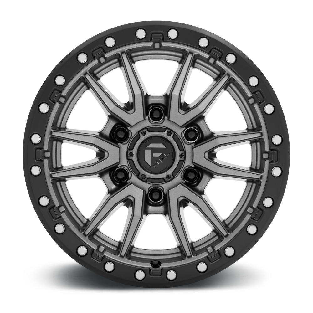 Fuel Rebel Matte Gunmetal Black Bead Ring Wheel (D680) | Dirty Garage