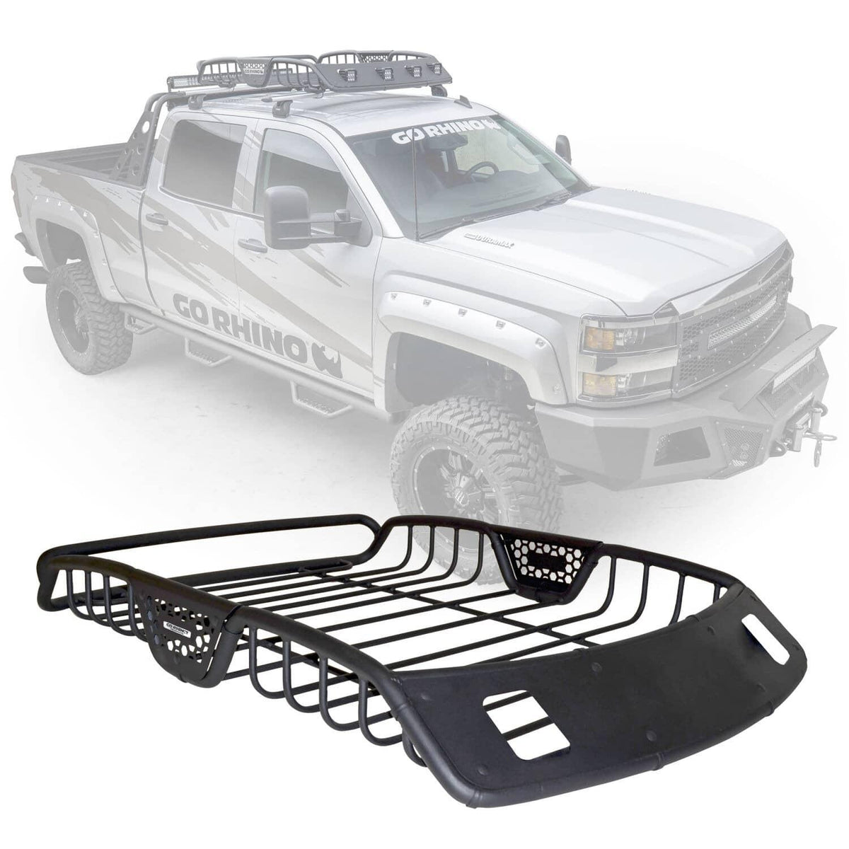 Universal SR20 Tubular Steel Roof Rack 60" - View 2 | Dirty Garage