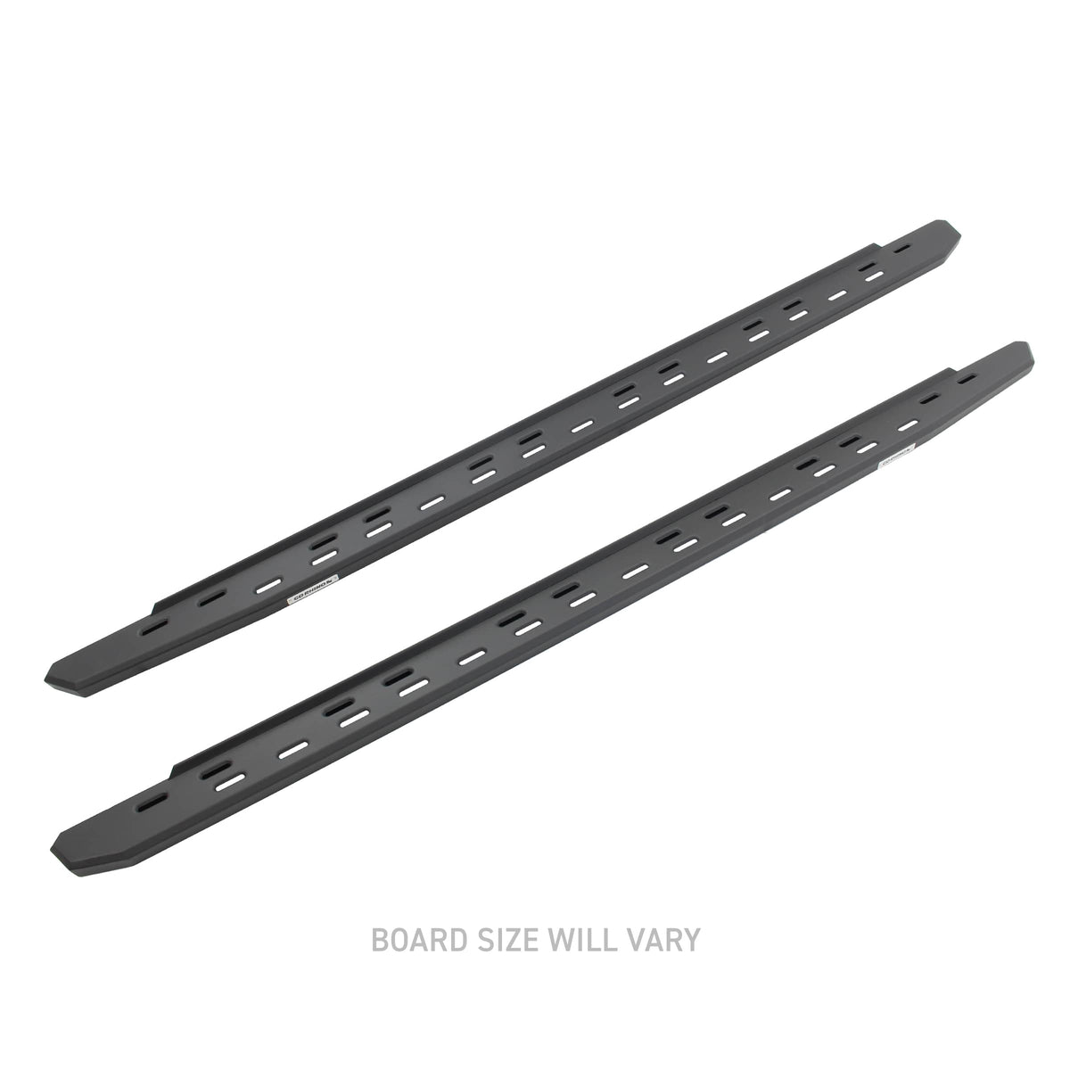 Universal 80" RB30 Black Textured Powder Coated Slim Running Boards | Dirty Garage
