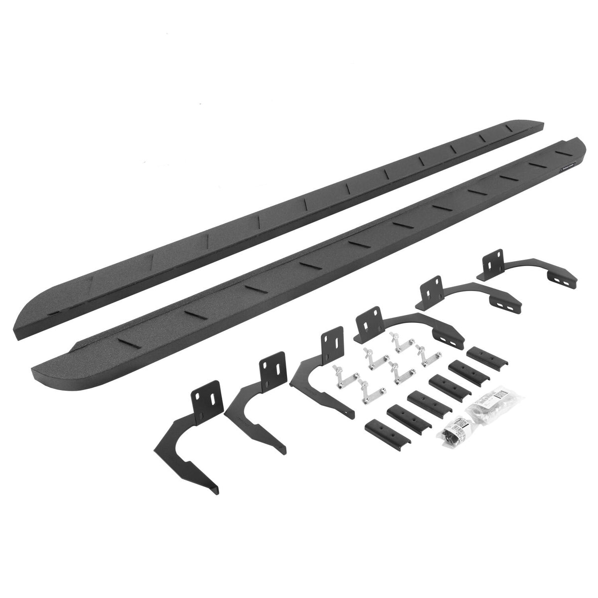 2009-2027 Ram 1500/Ram HD RB10 Slim Line Running Boards with Mounting Brackets Kit, Protective Bedliner coating (63410687ST) | Dirty Garage